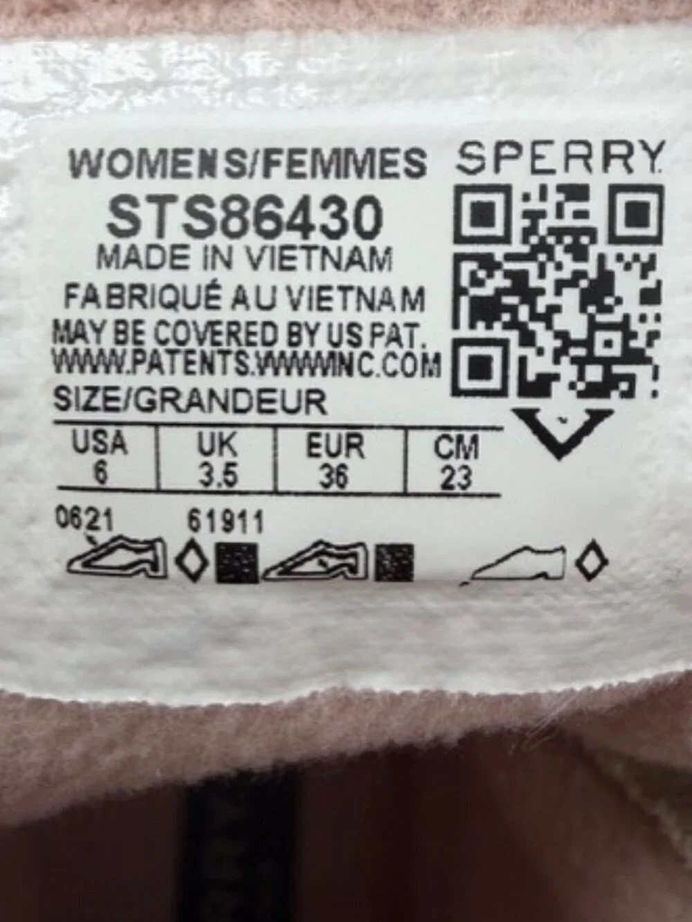SPERRY Saltwater Canvas Rose/Oat Rain Snow Boots Sz 6